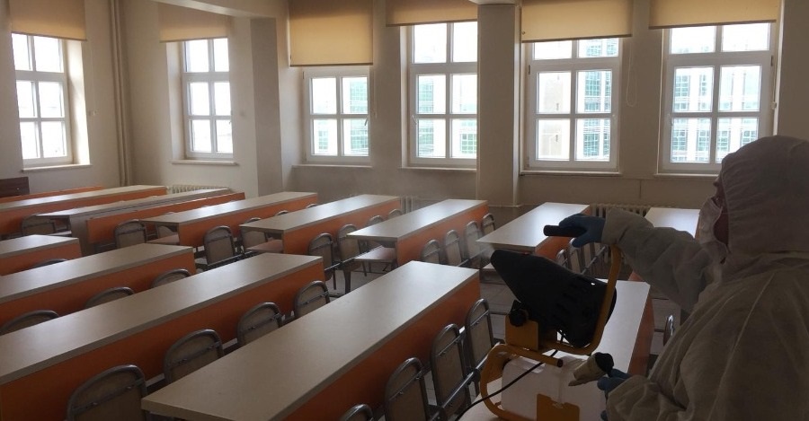 Yüksekokulumuz Korona Virüse Karşı Dezenfekte Edildi